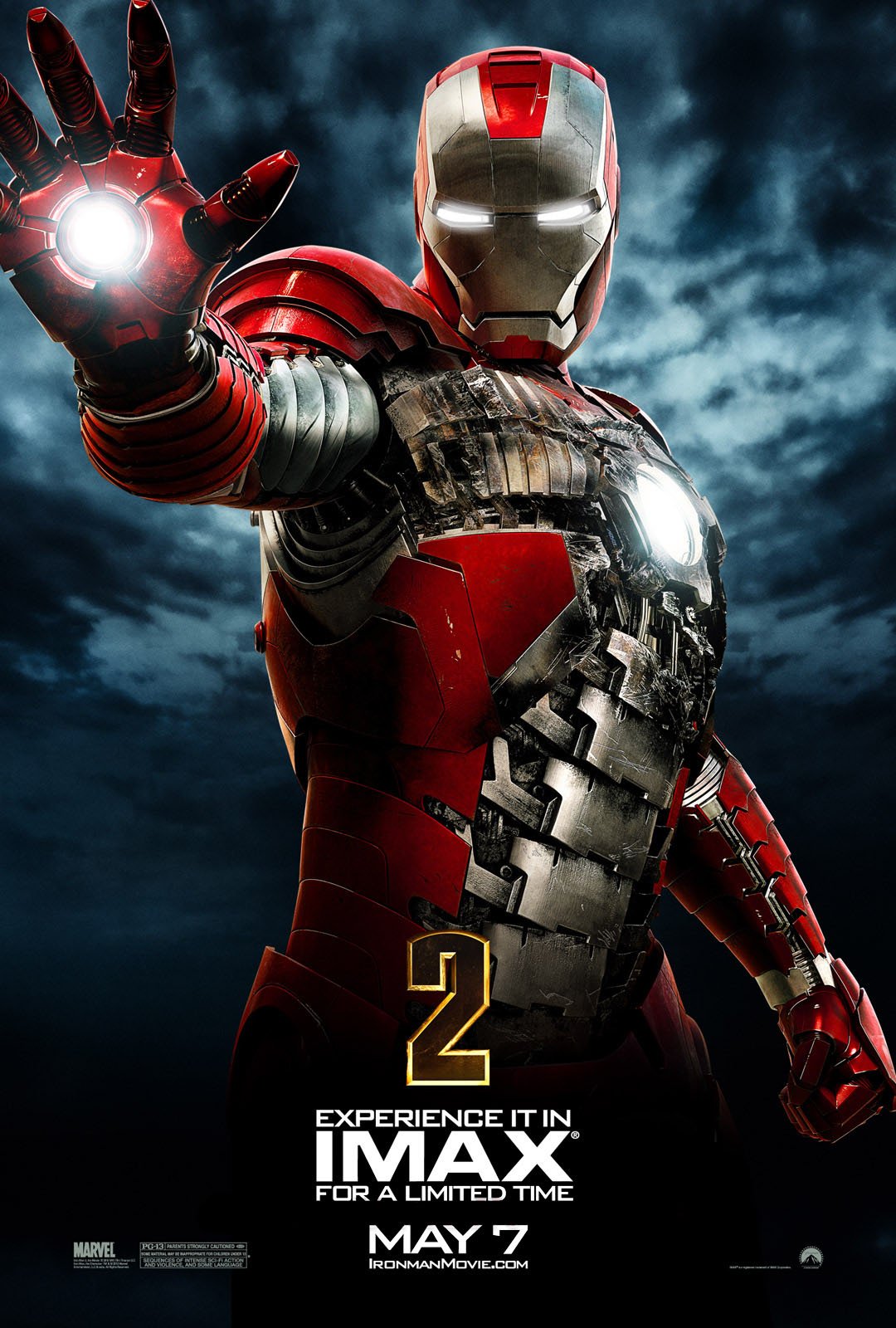 Iron Man 2 Silver Centurion Armor Movie Poster