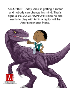 Amir Gets A Raptor Book