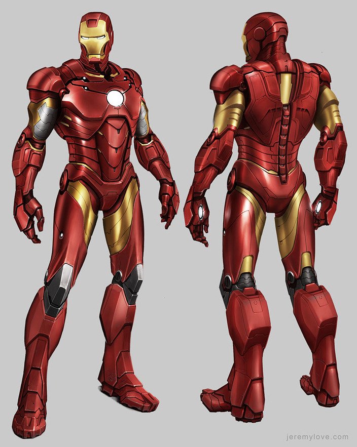 Avengers Video Game Iron Man Concept Art